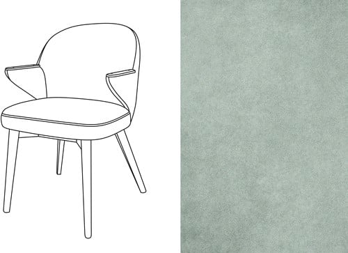Costes Dining Chair Velour 021 *