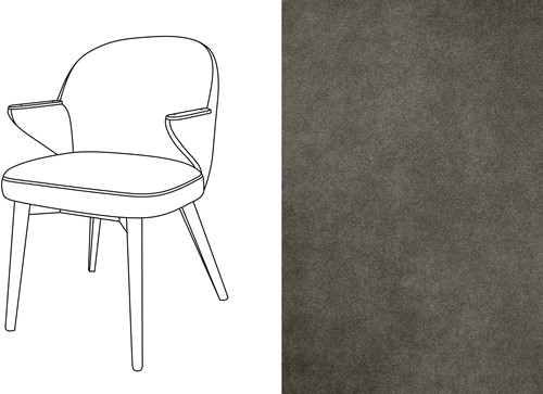 Costes Dining Chair Velour 072 *