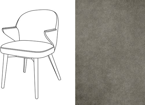 Costes Dining Chair Velour 090