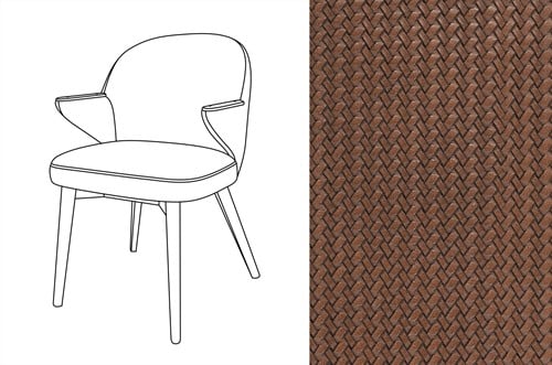 Costes Dining Chair Wicker 10 *