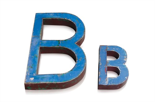 B letter 100 cm *