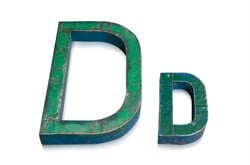 D letter 100 cm *