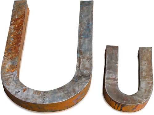 U letter 100 cm *