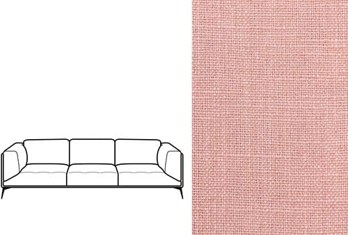 Dexter 3 Seater Rave Ash Rose (802)
