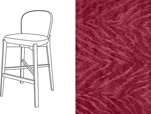 Elicia Bar Chair Folie Douce 80