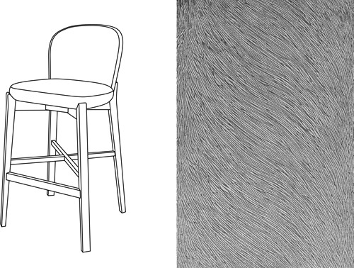 Elicia Bar Chair Passion Gris