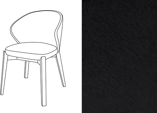 Elicia CB Dining Chair Passion Negro