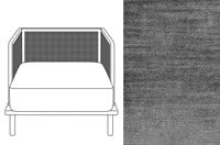 Evan 1 Seater Avignon Charcoal (667) *