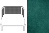 Evan 1 Seater Velour 065 *