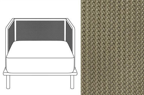 Evan 1 Seater Wicker 05 *