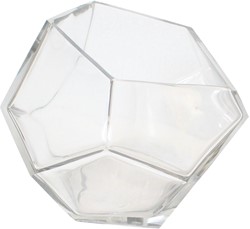 Glass Diamond Bowl Large