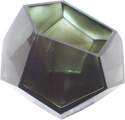 Glass Diamond Bowl Large