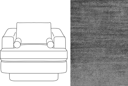 Haus 1 Seater Avignon Charcoal (667)
