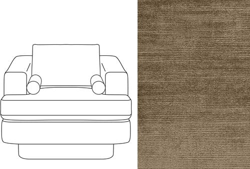 Haus 1 Seater Avignon Mink (370)