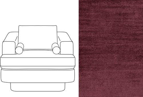 Haus 1 Seater Avignon Purple Plum (870)