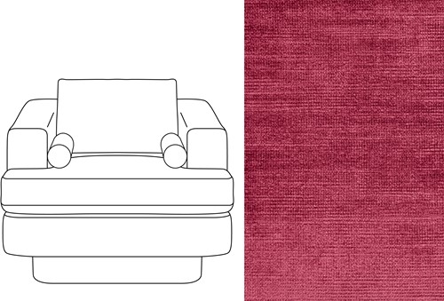 Haus 1 Seater Avignon Ruby (840)