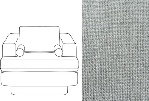 Haus 1 Seater Paco Acier