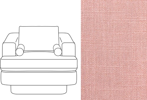 Haus 1 Seater Rave Ash Rose (802)