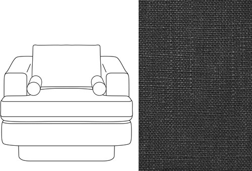 Haus 1 Seater Rave Jet Black (689)