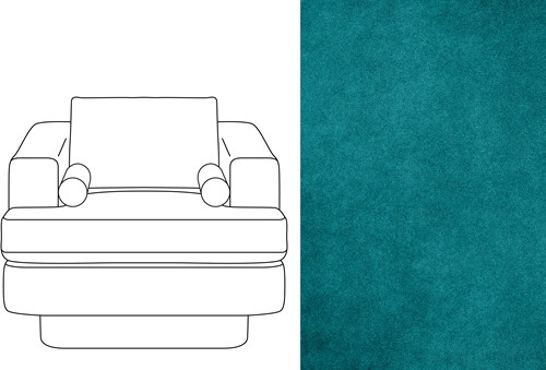 Haus 1 Seater Velour 060