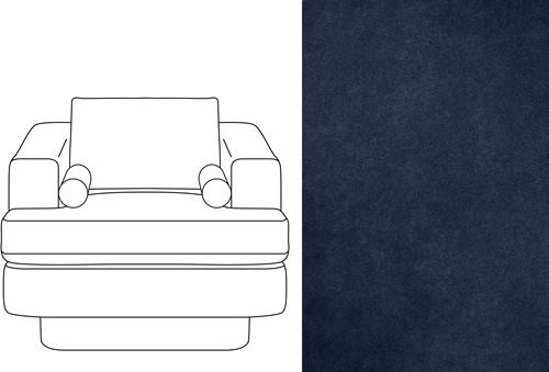 Haus 1 Seater Velour 062