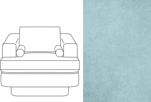 Haus 1 Seater Velour 063