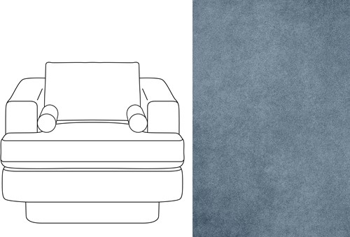 Haus 1 Seater Velour 066