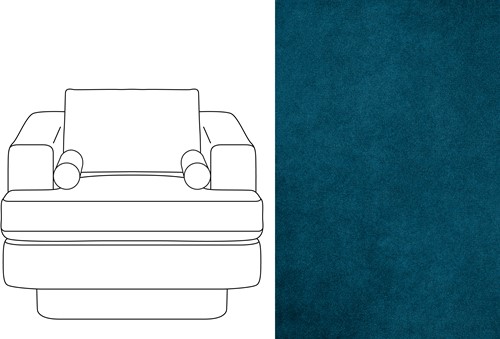 Haus 1 Seater Velour 067