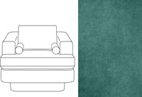 Haus 1 Seater Velour 068