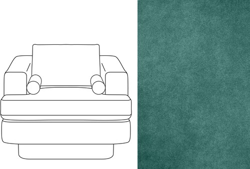 Haus 1 Seater Velour 068