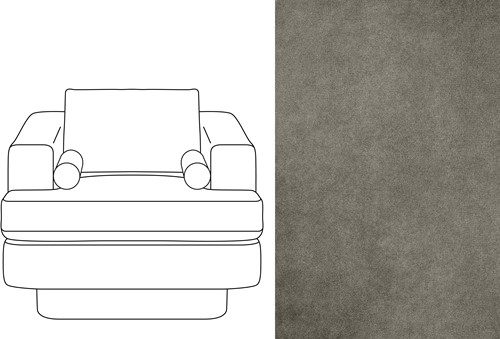 Haus 1 Seater Velour 090