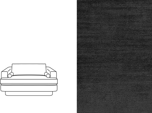 Haus 2 Seater Avignon Black (699)