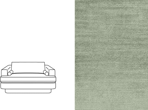 Haus 2 Seater Avignon Bleachy Green (325)