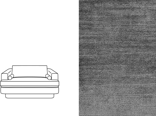 Haus 2 Seater Avignon Charcoal (667)