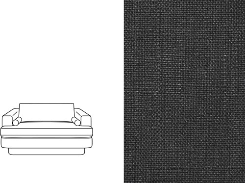 Haus 2 Seater Rave Jet Black (689)