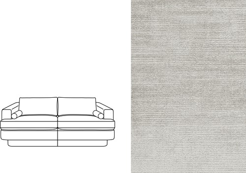 Haus 3 Seater Avignon Artic Silver (615)