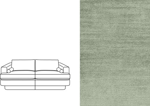 Haus 3 Seater Avignon Bleachy Green (325)