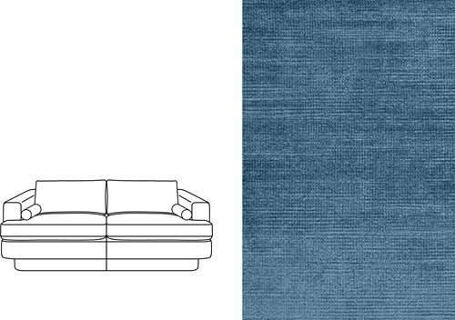 Haus 3 Seater Avignon Midnight (265)