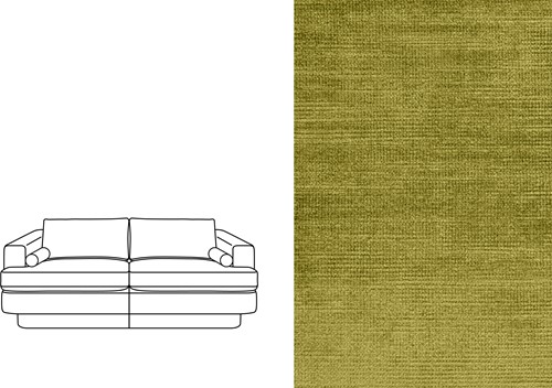 Haus 3 Seater Avignon Moss (330)