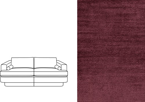 Haus 3 Seater Avignon Purple Plum (870)