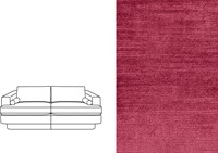 Haus 3 Seater Avignon Ruby (840)