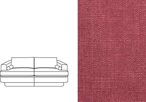 Haus 3 Seater Rave Dry Rose (187)