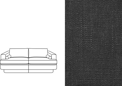 Haus 3 Seater Rave Jet Black (689)