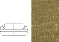Haus 3 Seater Rave Military Olive (302)
