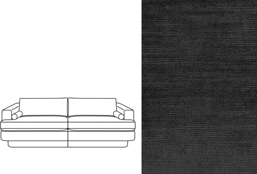 Haus 4 Seater Avignon Black (699)