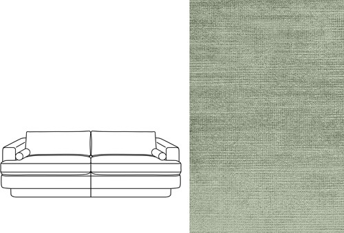 Haus 4 Seater Avignon Bleachy Green (325)