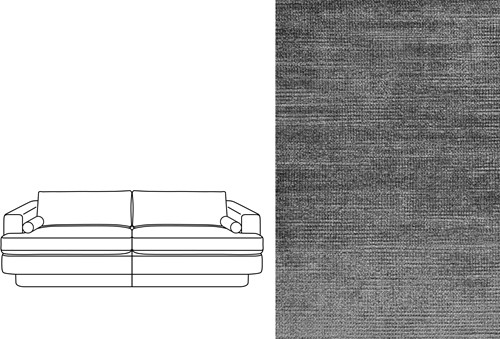 Haus 4 Seater Avignon Charcoal (667)