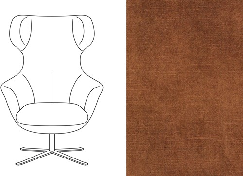 Hopper Swivel Chair Adore 96