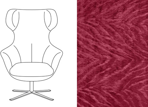 Hopper Swivel Chair Folie Douce 80