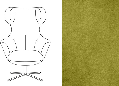Hopper Swivel Chair Velour 002